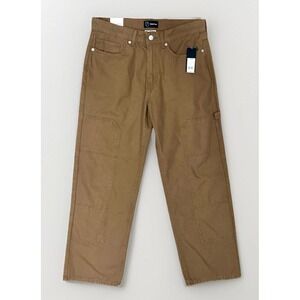 Relaxed Carpenter Pants NEW Mens 38x32 Brown Canvas Workwear New